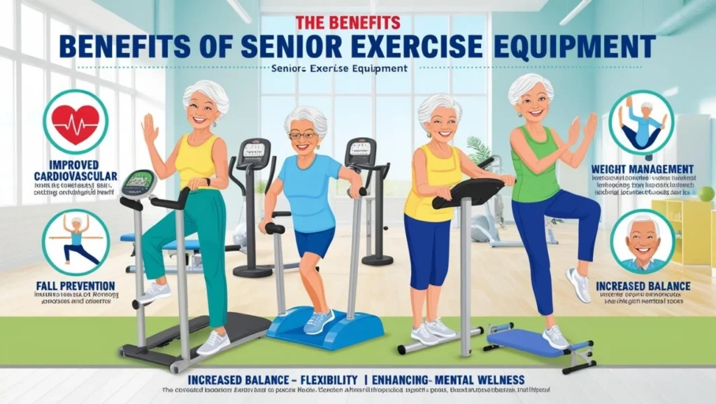 Benefits of senior exercise equipment