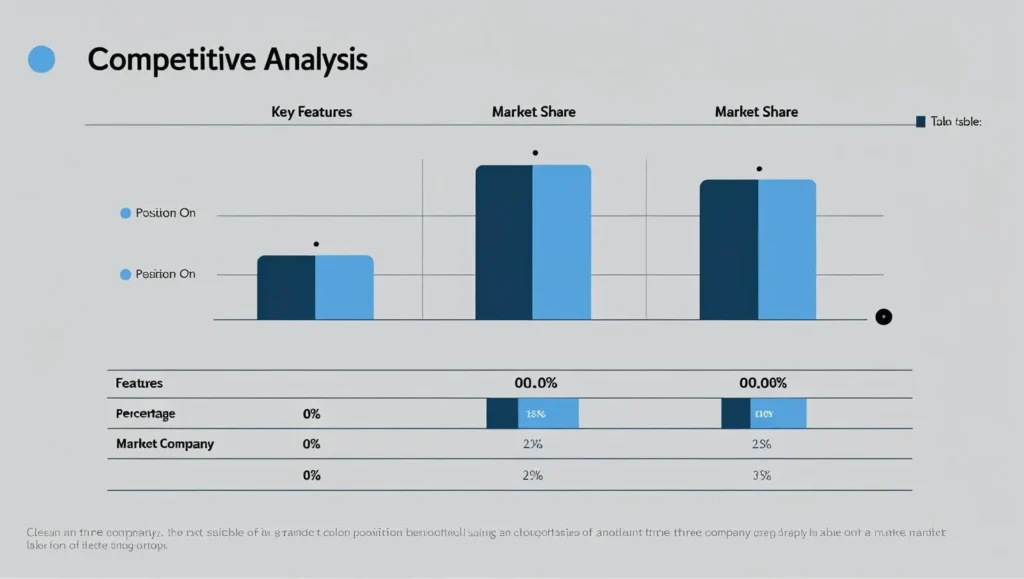 Competitive analysis chart comparing features and market positions]