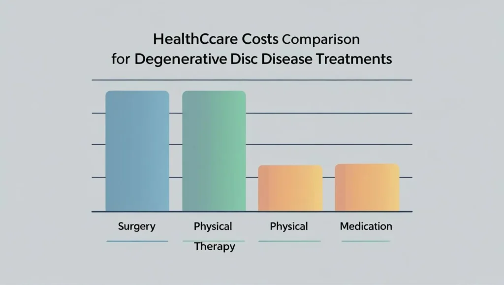 [Healthcare cost comparison chart - Alt text: "Healthcare costs comparison for degenerative disc disease treatments"]