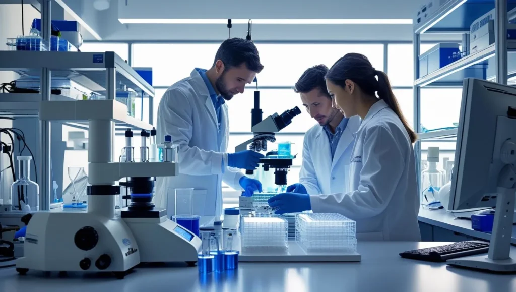 Medical research laboratory photo - Alt text: "Medical research for degenerative disc disease future treatments"