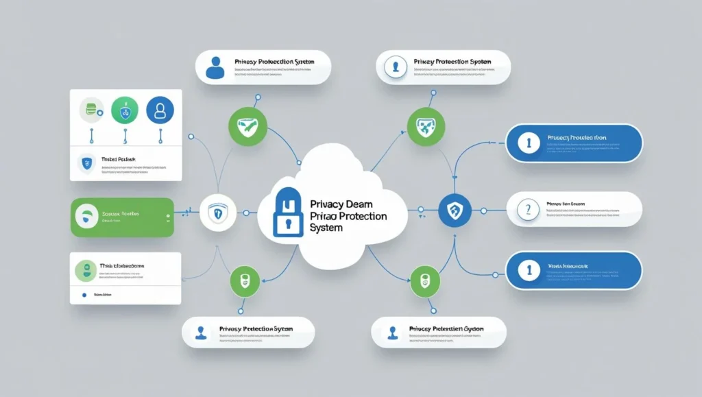 Privacy protection workflow diagram]