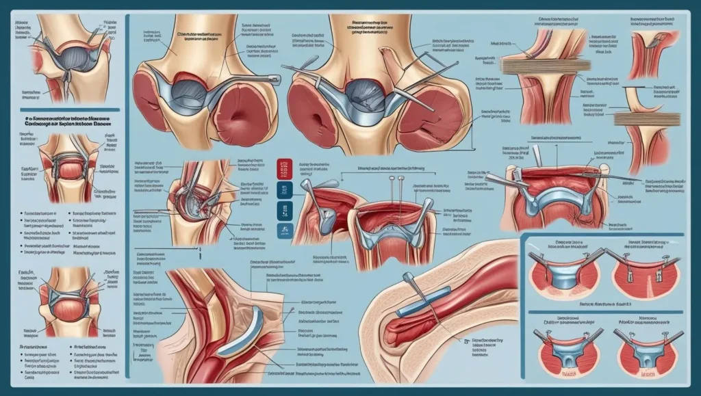 Surgical procedure comparison diagram - Alt text: "Comparison of surgical procedures for degenerative disc disease"] 