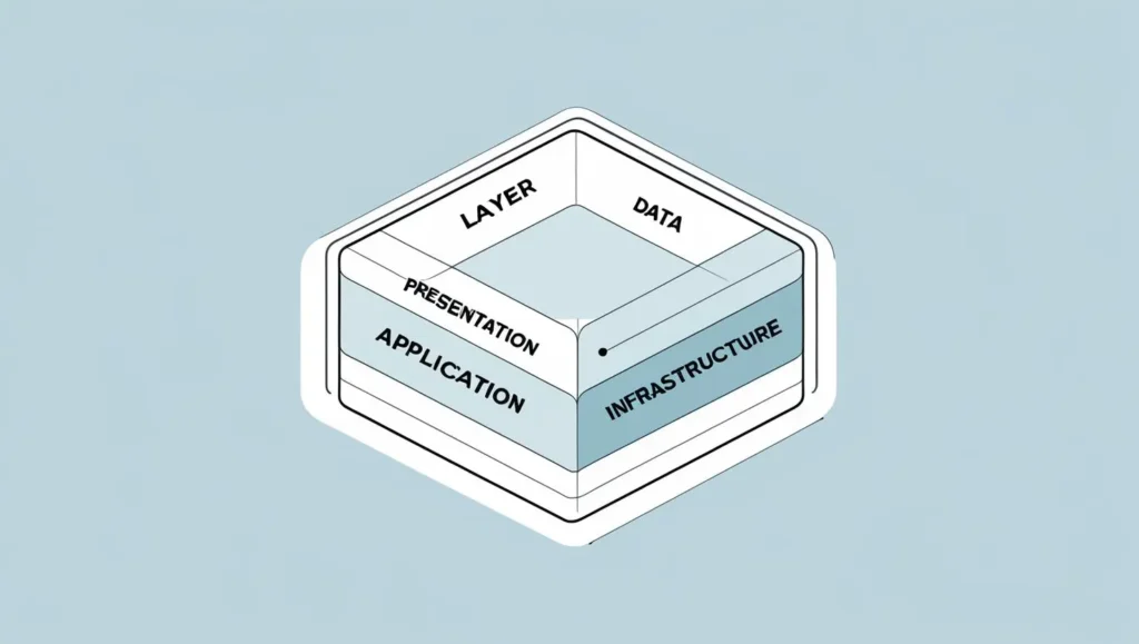 System architecture diagram showing all four layers and their interactions