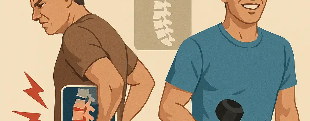 Person performing core strengthening exercises for degenerative disc disease recoveryHow I Successfully Overcame Degenerative Disc Disease