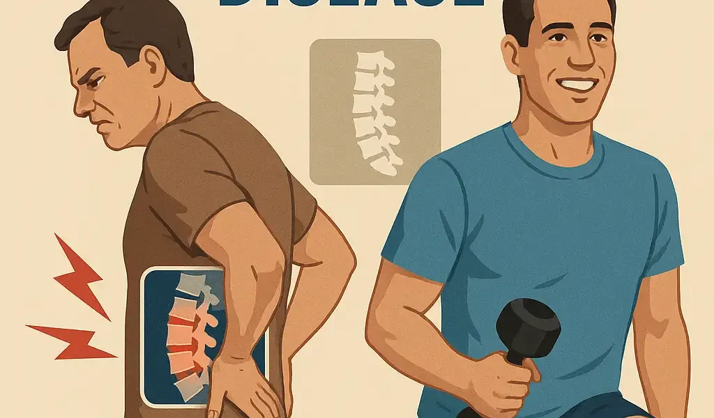 Person performing core strengthening exercises for degenerative disc disease recoveryHow I Successfully Overcame Degenerative Disc Disease